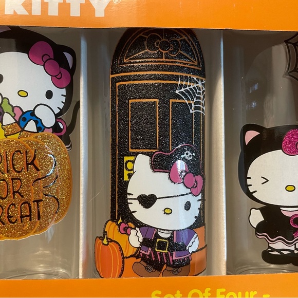 💖Hello Kitty Halloween Glassware Set - Picture 4 of 5